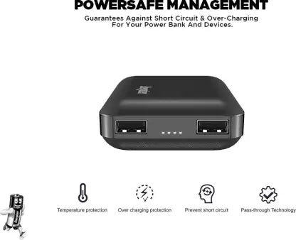 Energizer 10000 mAh Power Bank (10 W, Fast Charging) (Black, Lithium Polymer) Energizer 10000 mAh Power Bank (10 W, Fast Charging) (Black, Lithium Polymer)